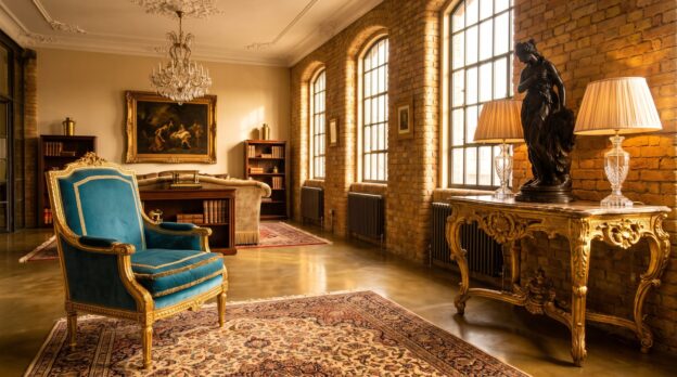 Baroque Meets Modern: Individual Pieces That Transform a Loft