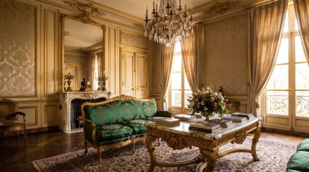 Gold, Velvet and Marble: How a Baroque Salon Feels Liveable Today